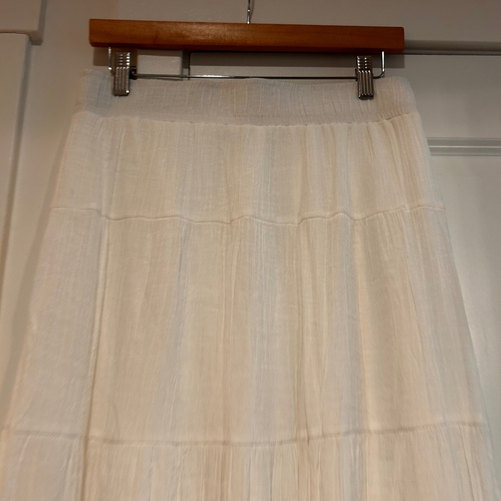 General Good Womens Fairy Tiered Midi Skirt Large Cottagecore Prairie Ethereal - Picture 5 of 11